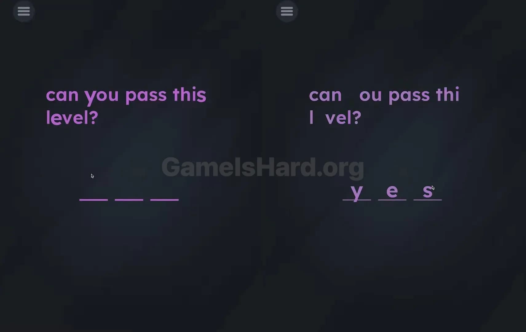 Game is hard level 1: "can you pass this level"