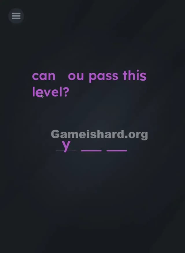 Game Is Hard Level 2 Solution 1