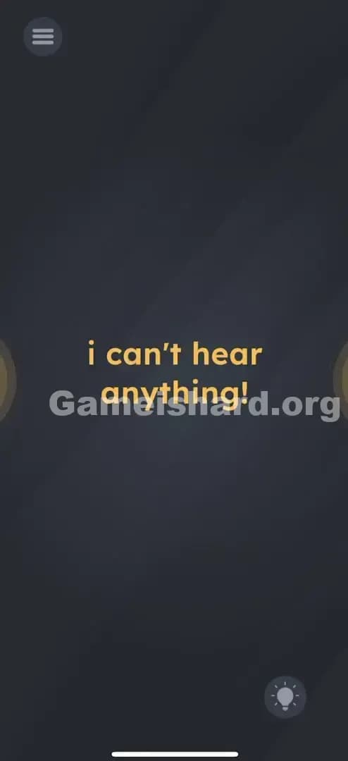 game is hard i can't hear anything level
